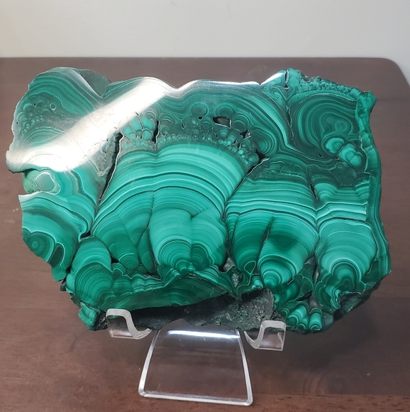 1.18 lbs Malachite Crystal Slab - Picture 8 of 17